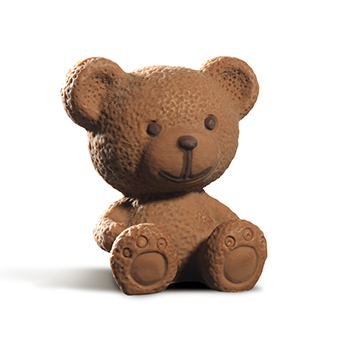 oso pequeño de chocolate