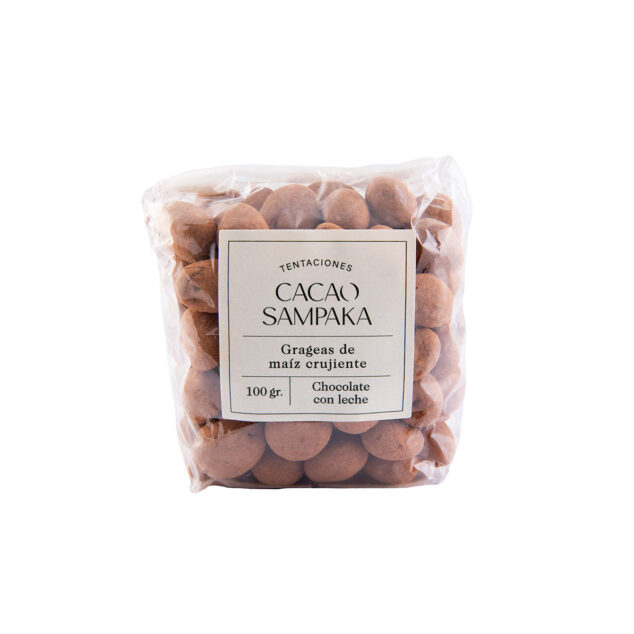 grageas de maíz crujiente chocolate con leche