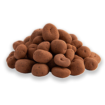 grageas de maíz crujiente con chocolate con leche